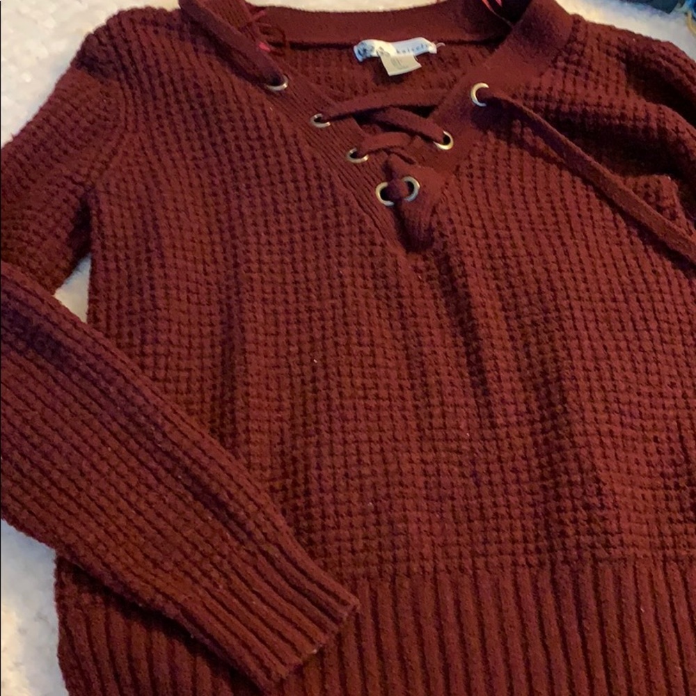 Burgundy sweater